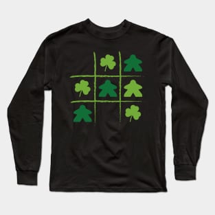 Meeples and Clovers Tic Tac Toe Long Sleeve T-Shirt